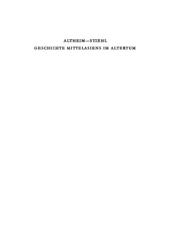 Geschichte Mittelasiens im Altertum