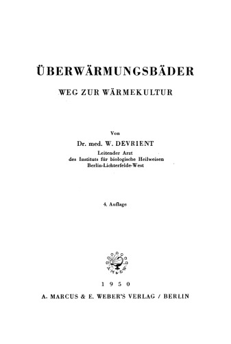 Überwärmungsbäder: Weg zur Wärmekultur