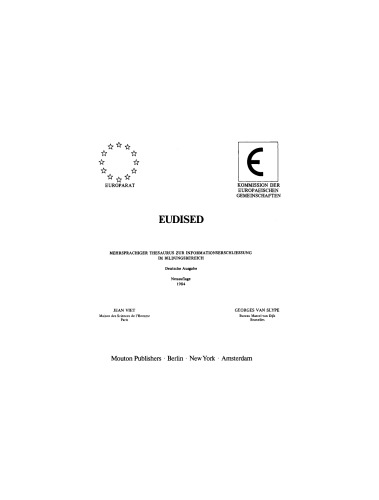 Eudised: Mehrsprachiger Thesaurus zur Informationserschliessung im Bildungsbereich