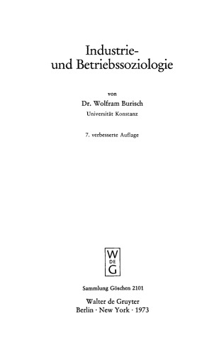 Industrie- und Betriebssoziologie