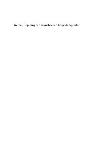 Regelung der menschlichen Körpertemperatur