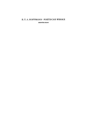 Poetische Werke: Band 10 Prinzessin Brambilla - Meister Floh