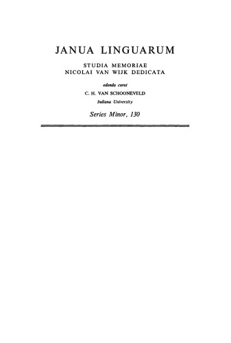 The Linguistic Concept of Word: Analytic Bibliography