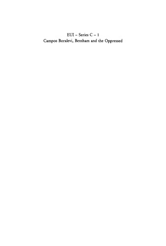 Bentham and the Oppressed