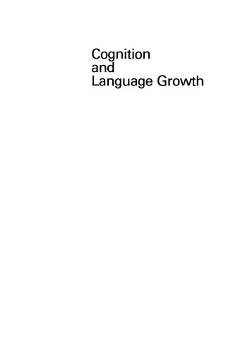 Cognition and Language Growth