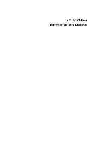 Principles of Historical Linguistics
