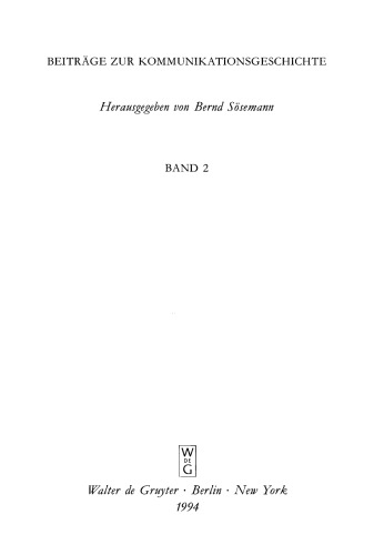 Relationes Historicae: Ein Bestandsverzeichnis der deutschen Meßrelationen von 1583 bis 1648