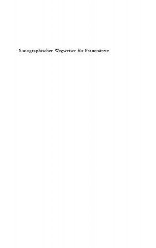 Sonographischer Wegweiser für Frauenärzte