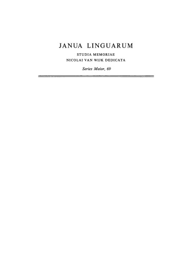 Lexicostatistics in Genetic Linguistics: Proceedings of the Yale Conference, Yale University, April 3–4, 1971