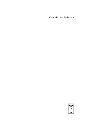Constraints and Preferences