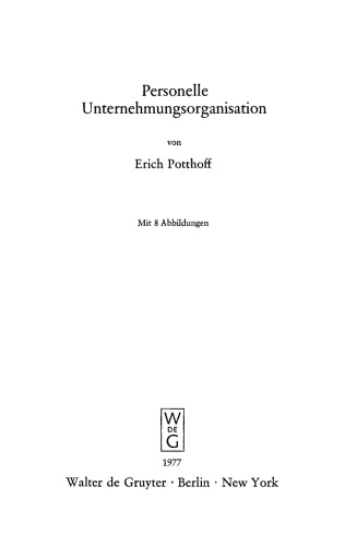 Personelle Unternehmungsorganisation