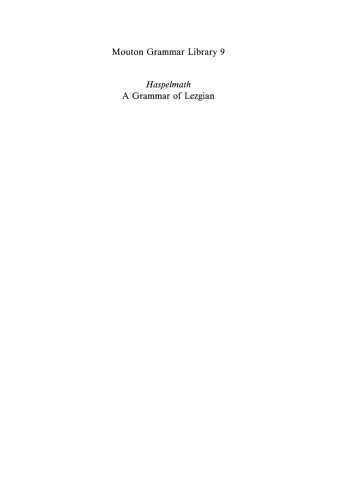 A Grammar of Lezgian