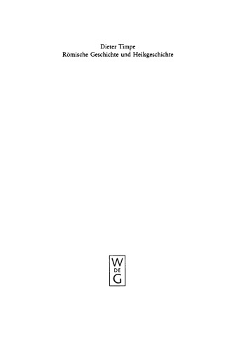 Römische Geschichte und Heilsgeschichte