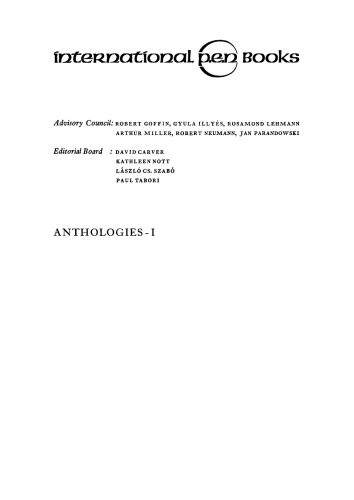 Anthologies: Vol. 1 An Anthology of Modern Yiddish Literature