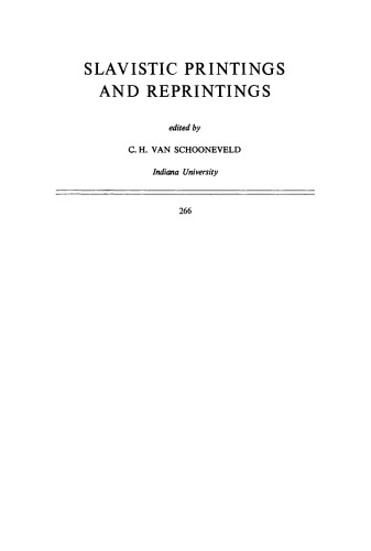On Medieval and Renaissance Slavic Writing: Selected Essays