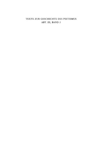 Handschriftlicher Nachlass: Band I 1740–1752