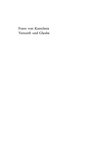 Vernunft und Glaube