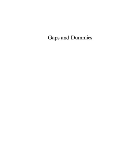 Gaps and Dummies