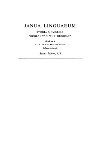 Studies on Child Language and Aphasia