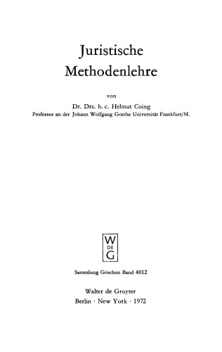 Juristische Methodenlehre
