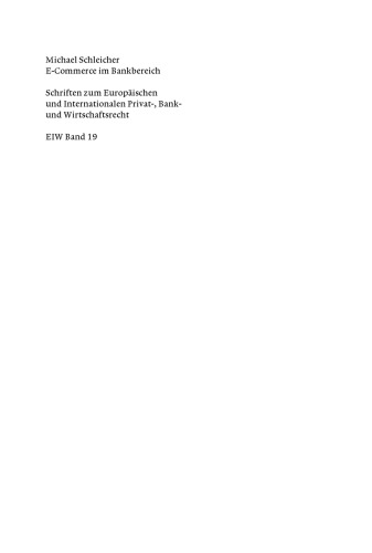 E-Commerce im Bankbereich