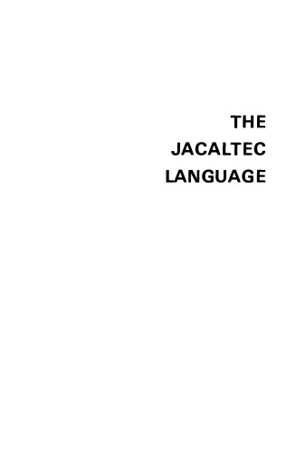 The Jacaltec Language