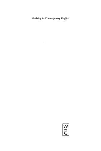 Modality in Contemporary English