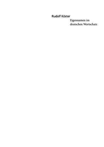 Eigennamen im deutschen Wortschatz: Ein Lexikon