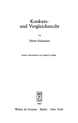 Konkurs- und Vergleichsrecht