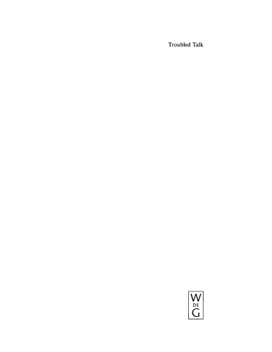 Troubled Talk: Metaphorical Negotiation in Problem Discourse