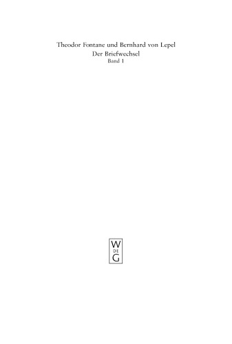Der Briefwechsel: Kritische Ausgabe