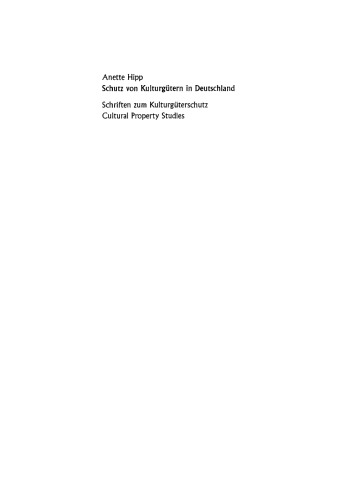 Schutz von Kulturgütern in Deutschland