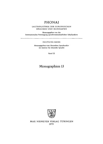 Monographien: 22 Jockgrim, Kr[eis] Germersheim. Niederhorbach, Kr[eis] Landau - Bad Bergzabern