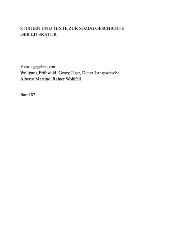 Perspektiven zur Sozialgeschichte der Literatur: Beiträge zu Theorie und Praxis