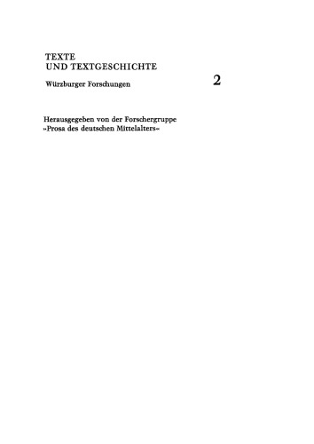Hugo Ripelin von Straßburg: Zur Rezeptions- und Wirkungsgeschichte des "Compendium theologicae veritatis" im deutschen Spätmittelalter