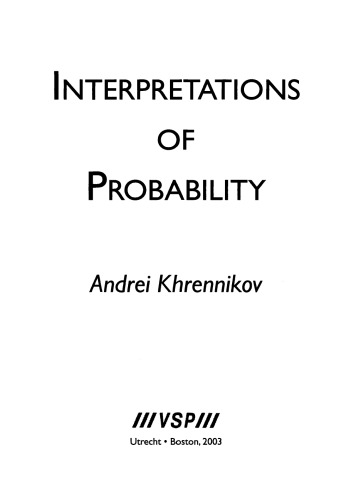 Interpretations of Probability