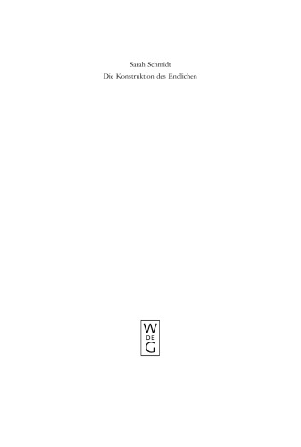 Die Konstruktion des Endlichen: Schleiermachers Philosophie der Wechselwirkung
