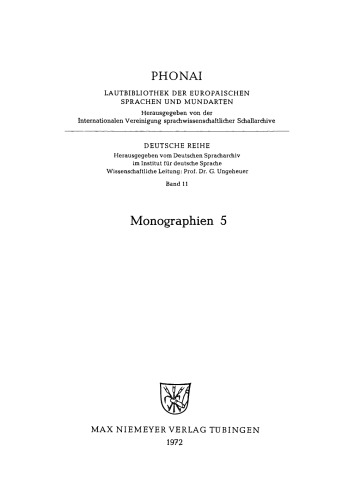 Monographien: 11 Großbockenheim, Kr. Frankenthal. Kallstadt, Kr. Neustadt an der Weinstraße