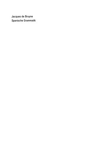 Spanische Grammatik