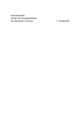 Science Fiction in der deutschsprachigen Literatur: Ein Referat zur Forschung bis 1993