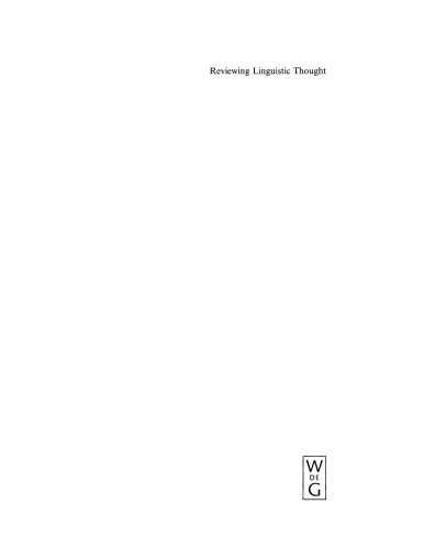Reviewing Linguistic Thought: Converging Trends for the 21st Century