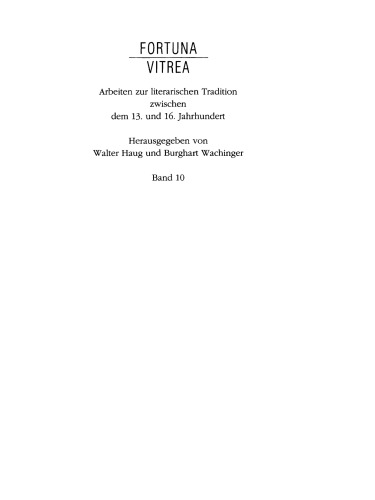 'Melusine' und 'Fortunatus': Verrätselter und verweigerter Sinn
