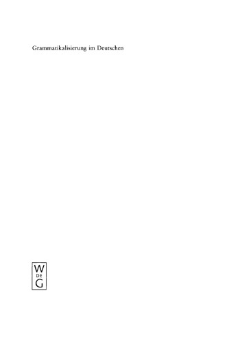 Grammatikalisierung im Deutschen