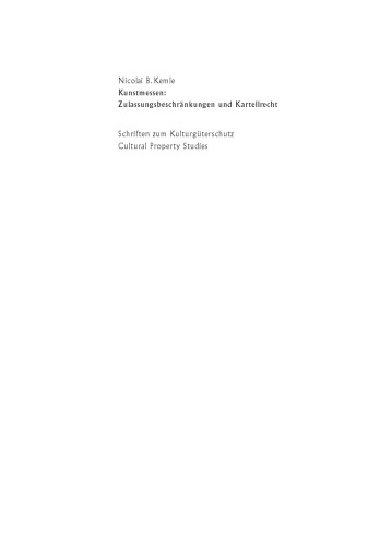 Kunstmessen: Zulassungsbeschränkungen und Kartellrecht