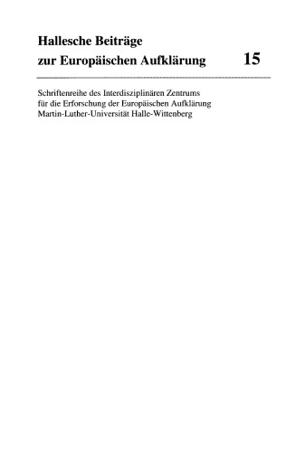 Staatslehre und Staatsbildung: Die Staatswissenschaft an der Universität Halle im 18. Jahrhundert