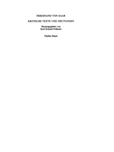 Kritische Texte und Deutungen: Band 5 Herr Fridolin und sein Glück