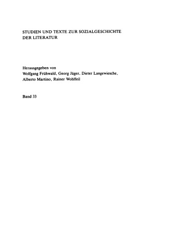 Modelle des literarischen Strukturwandels