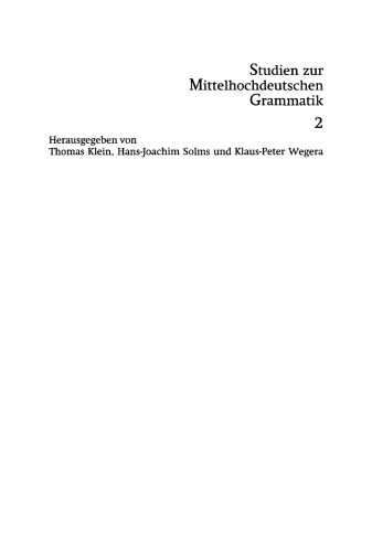 Verbableitung im Mittelhochdeutschen: Eine synchron-funktionale Analyse der Motivationsbeziehungen suffixaler Verbwortbildungen
