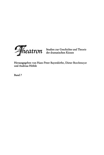 Theatralia Judaica I: Emanzipation und Antisemitismus als Momente der Theatergeschichte. Von der Lessing-Zeit bis zur Shoah