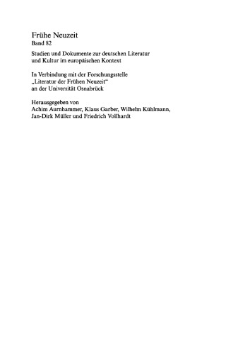 Johann Beer: Rhetorisches Erzählen zwischen Satire und Utopie